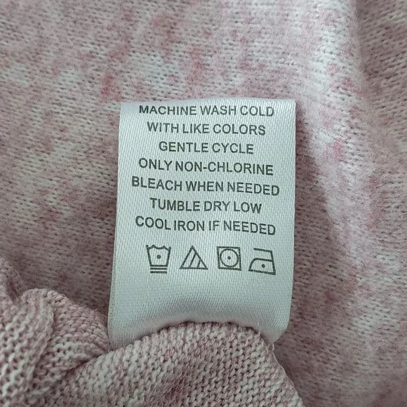 ADRIENNE VITTADINI Pink Ruffled Sweater Size M - Picture 11 of 11